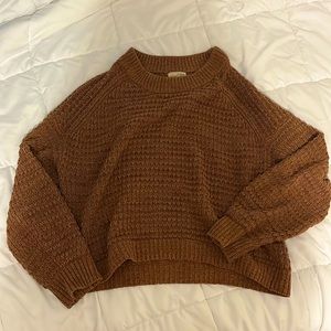 Brown knit sweater, size XL